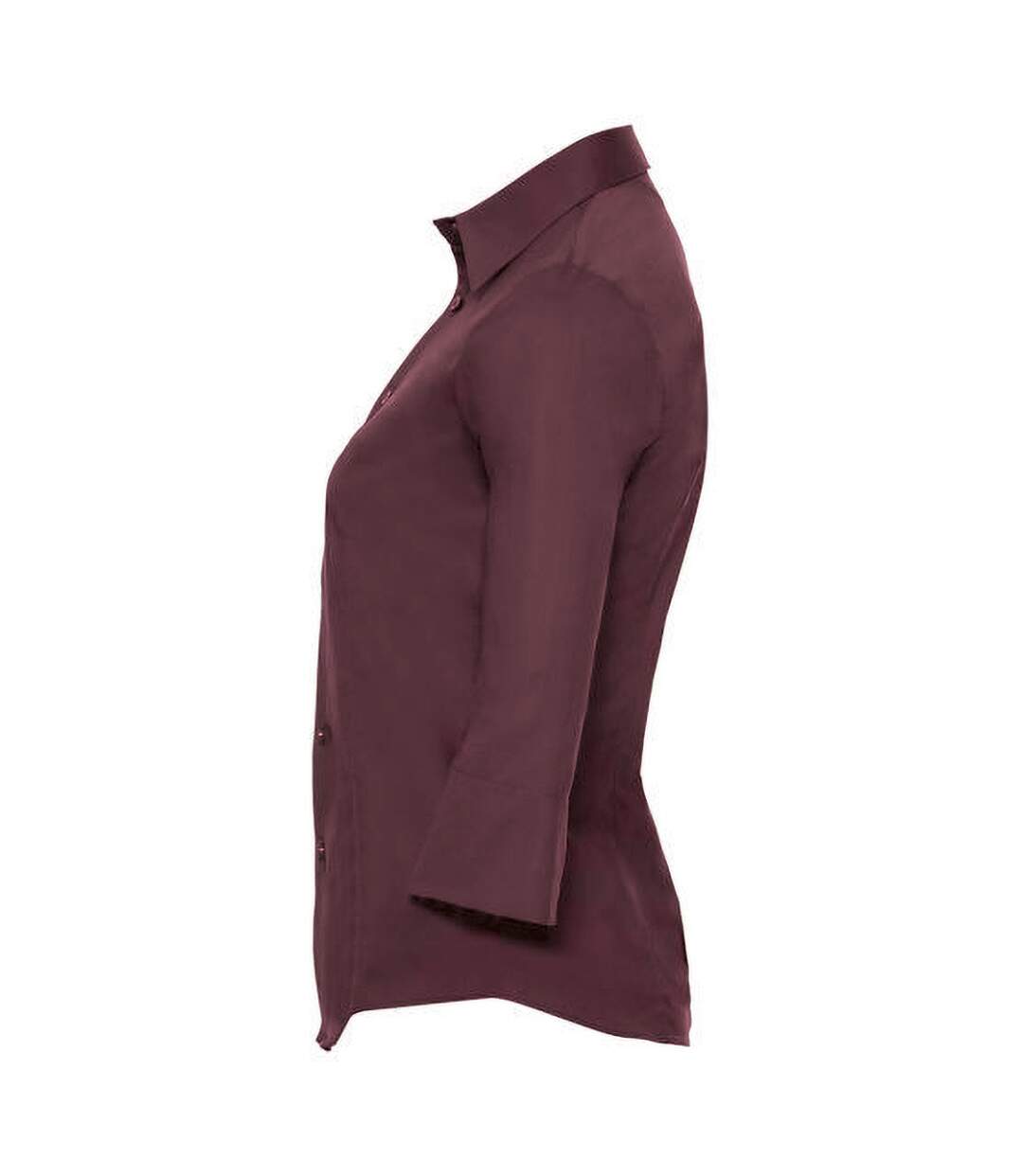 Russell Collection - Chemisier à manches 3/4 - Femme (Bordeaux) - UTBC1030