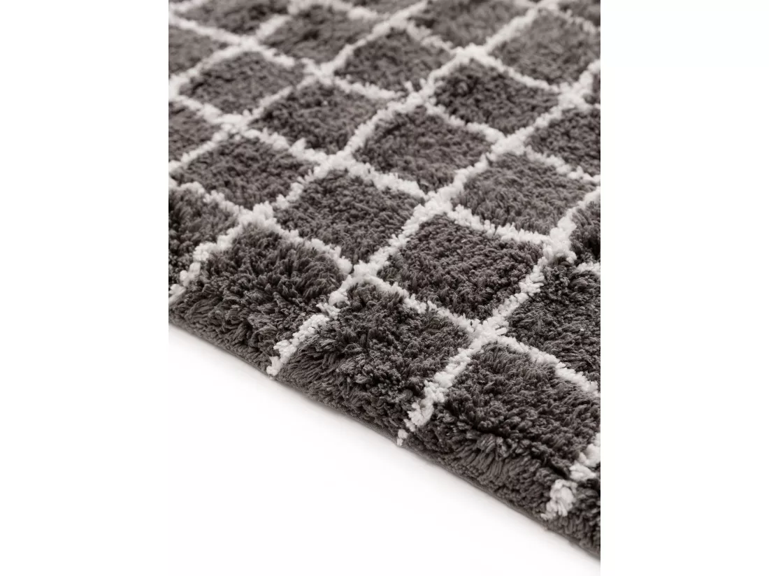 Tapis de Bain Wavu Gris 60x100 cm