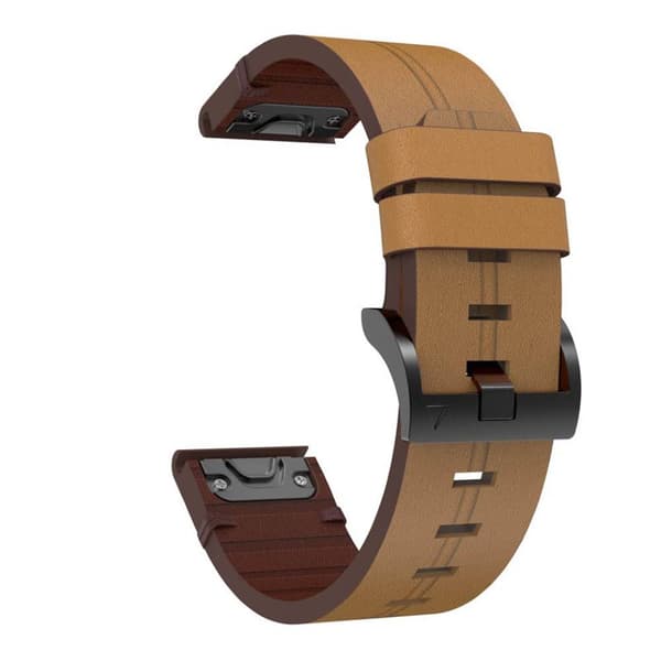 Nail lær klokkereim easyfit Garmin Fenix 6S - Sandstone
