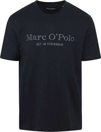 Marc O'Polo T-Shirt Logo Donkerblauw B21201251052-898 kopen