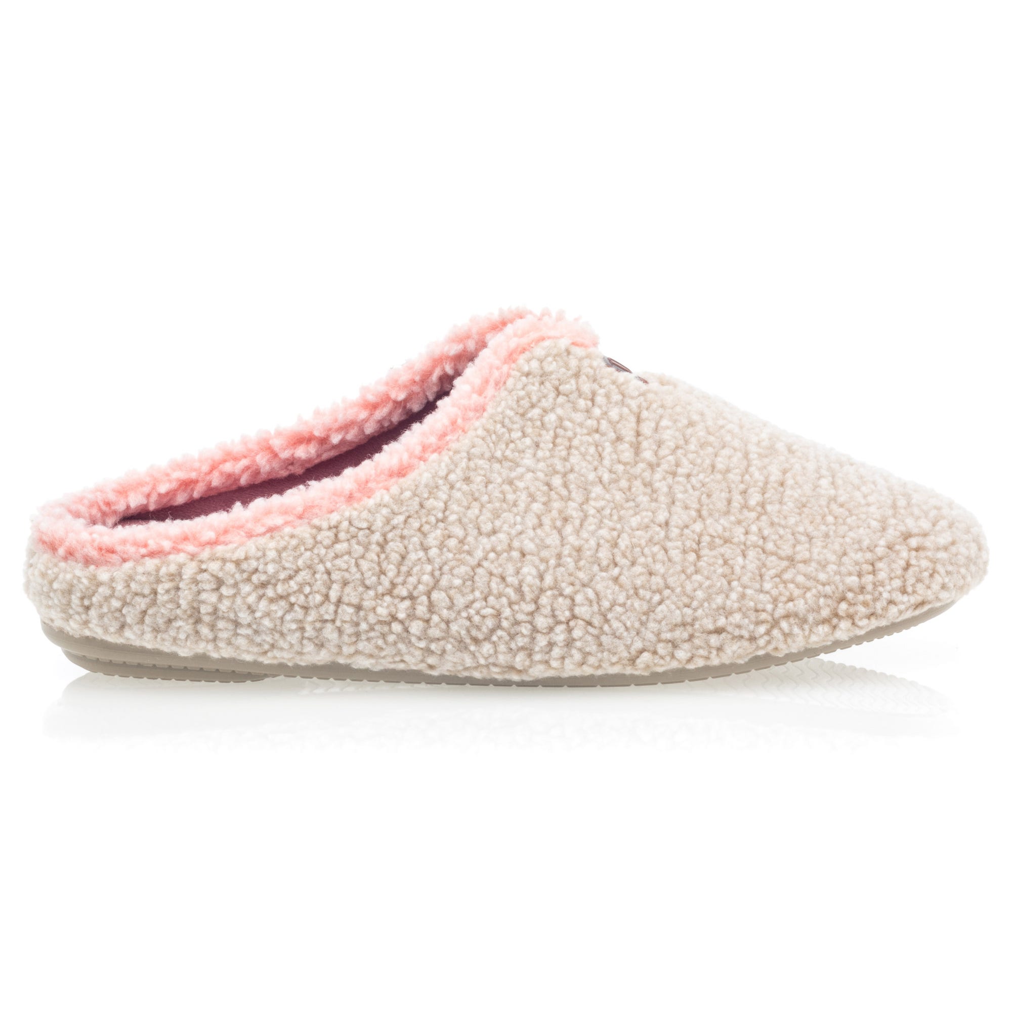 Pantoufles mules Femme beige