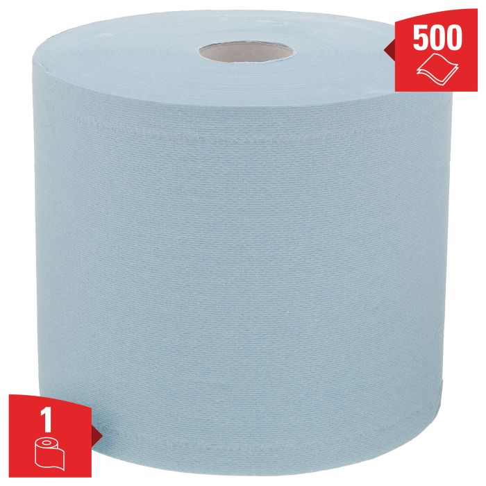 WypAll 7300 L20 papieren poetsdoek op rol 2-laags blauw Airflex (7300)