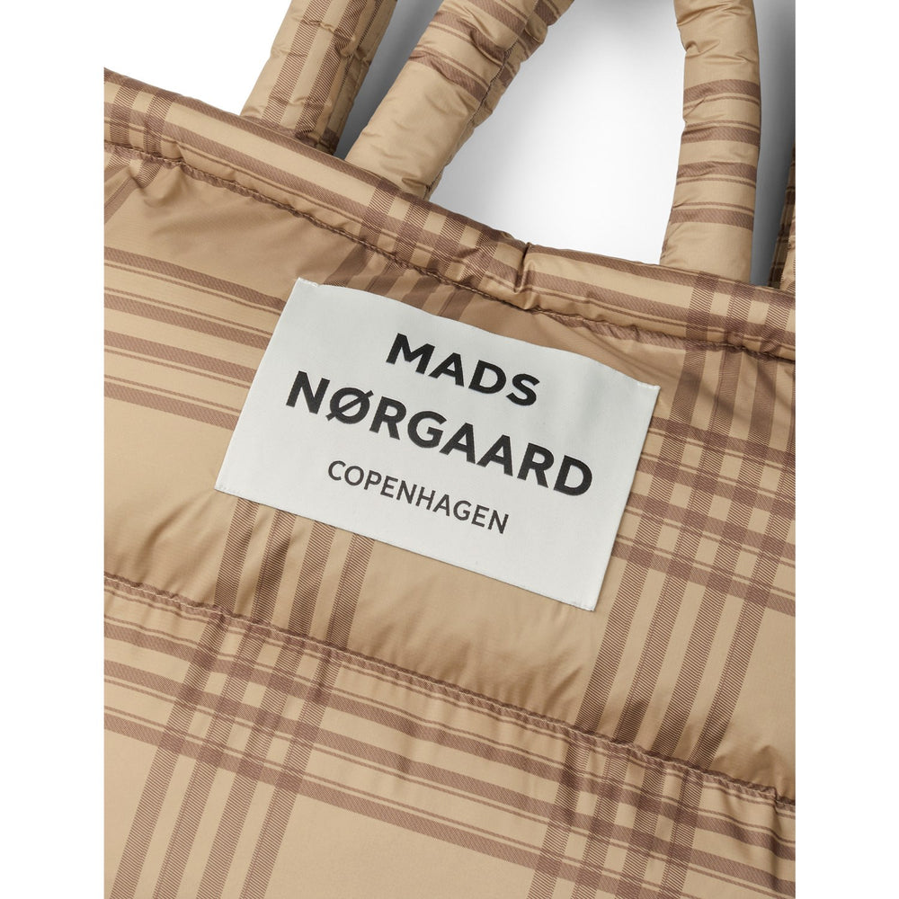 Køb Mads Nørgaard Cornstalk/Cocoa Brown Light Ripstop Pude Aop Taske