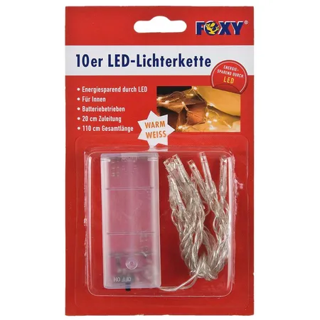 LED Lichterkette 10er warmweiß