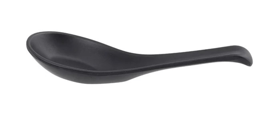 Melamine Zen Soeplepel 14.6x3.8cm Zwart