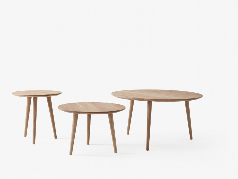 &tradition In Between SK13 bijzettafel Ø48 white oiled oak