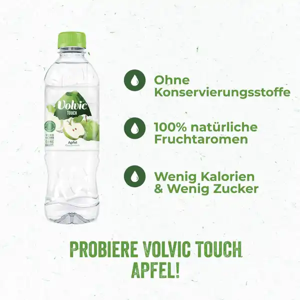 Mineralwasser mit Apfelgeschmack