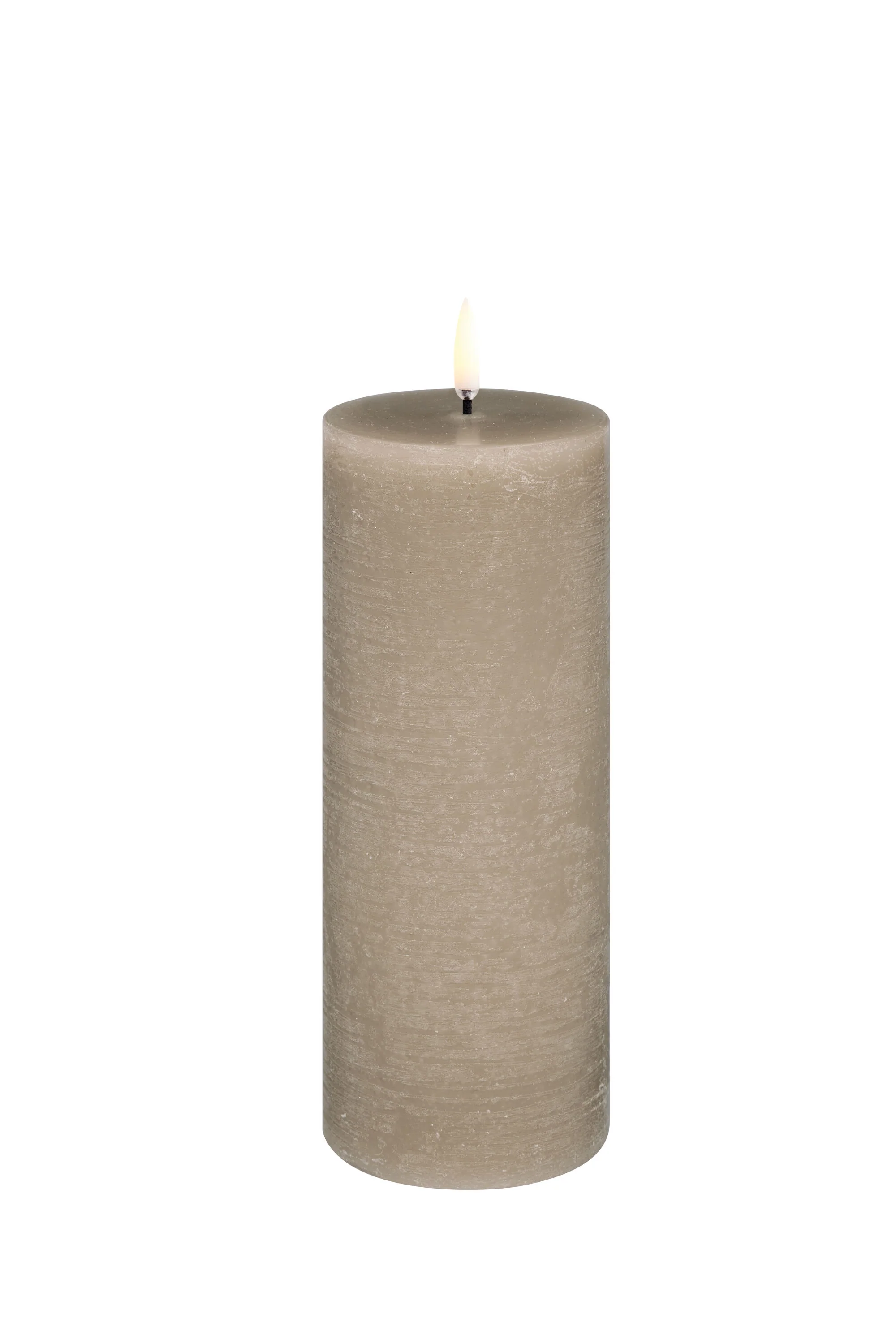 Uyuni  LED Rustic Pillar lys, Sandstone - H20 cm.