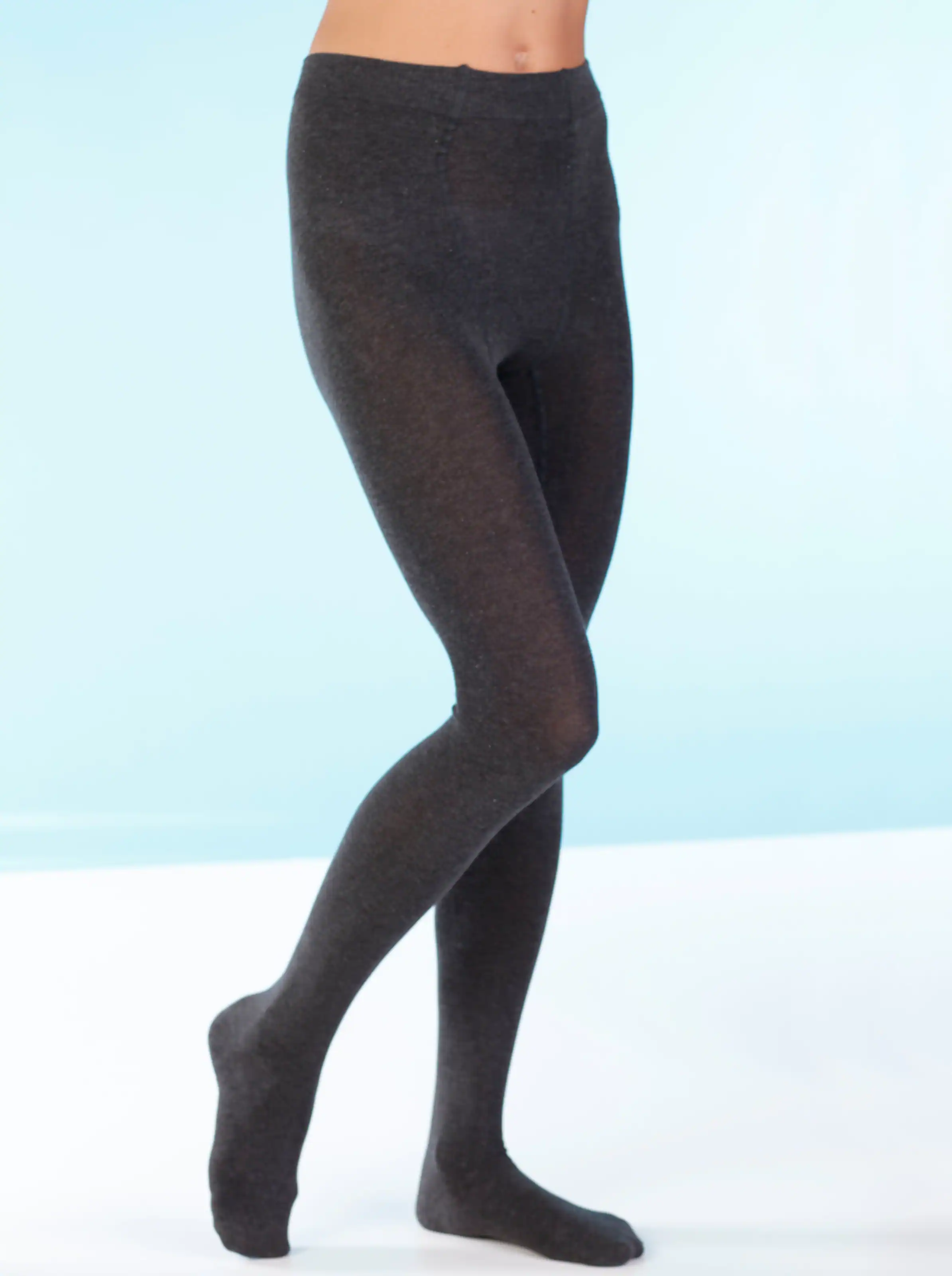 Hudson Strick-Strumpfhose in schwarz