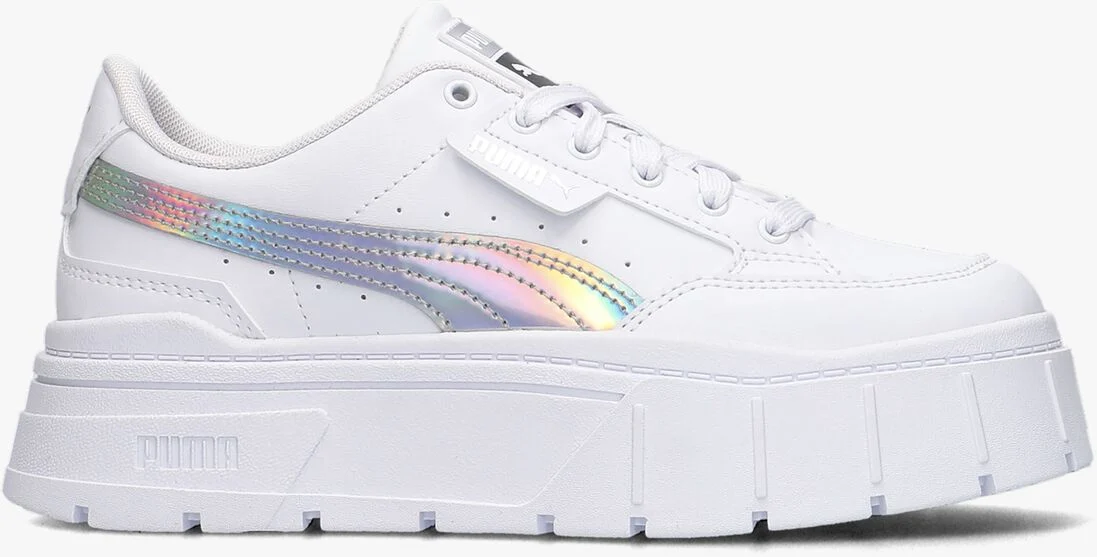 PUMA witte puma lage sneakers mayze stack