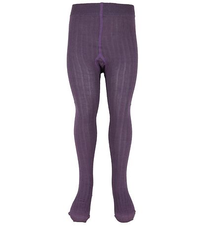 Minymo Strumpfhosen - 2er-Pack - Rib - Sehr Grape