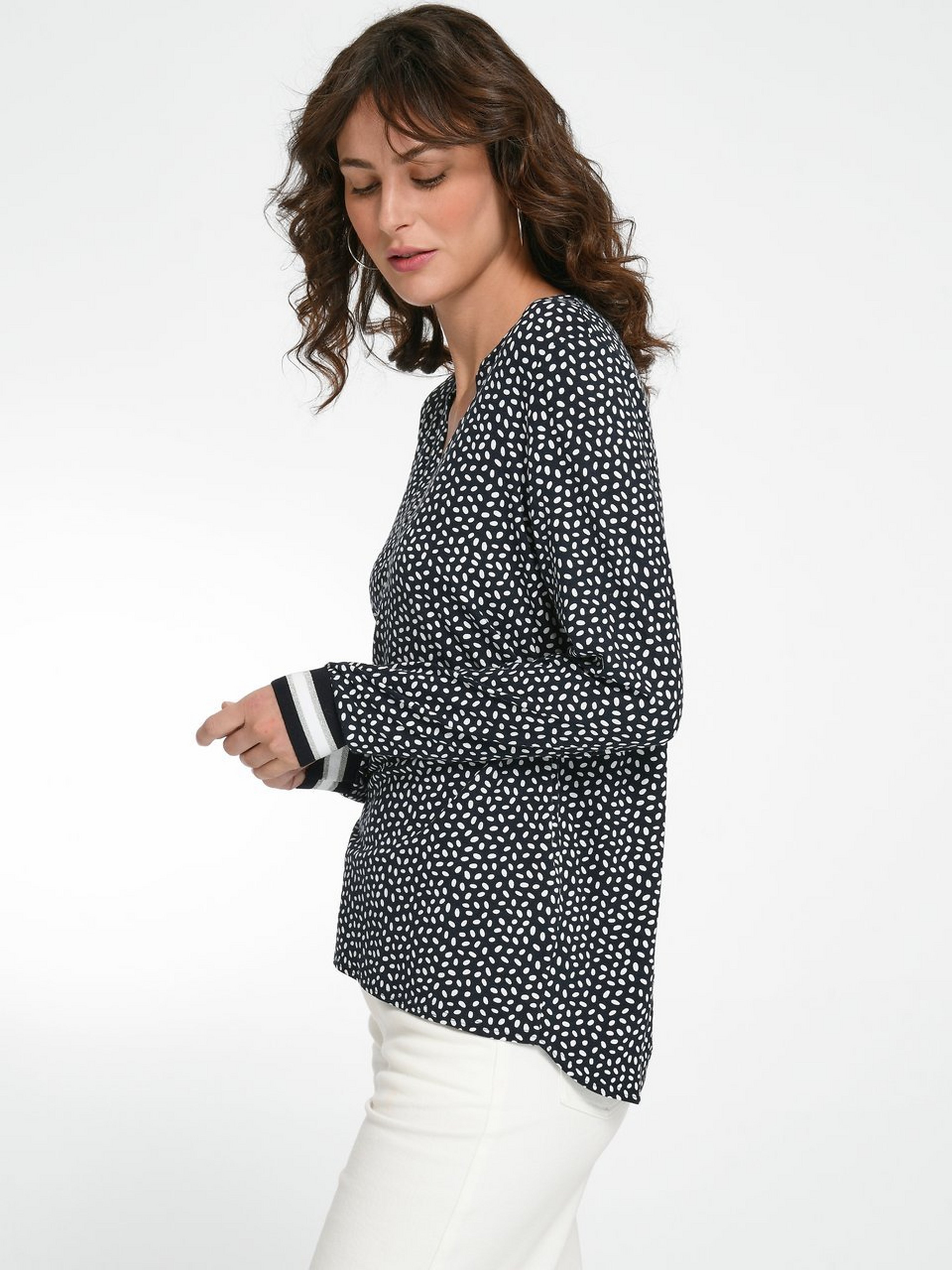 Jersey-Bluse