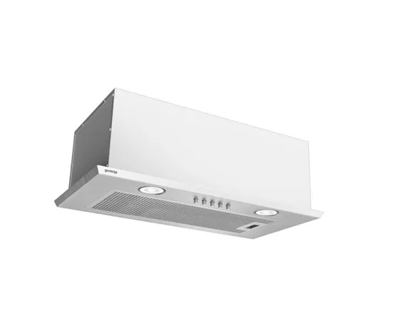 Gorenje DKI550M - Hætte - integreret - bredde: 55 cm - dybde: 30 cm - udtrækning og recirkulation (-) - inox