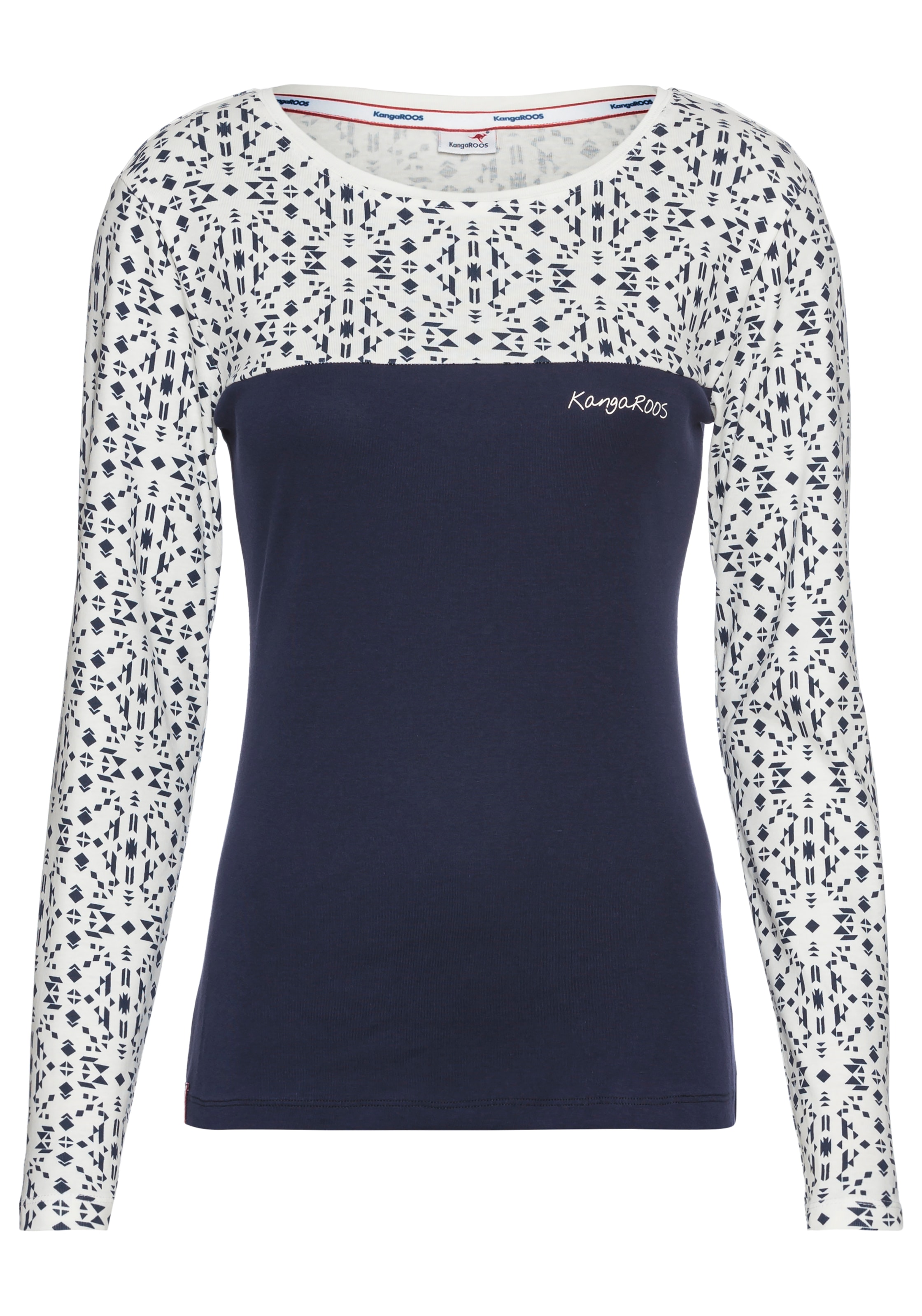 KangaROOS Langarmshirt , mit Print