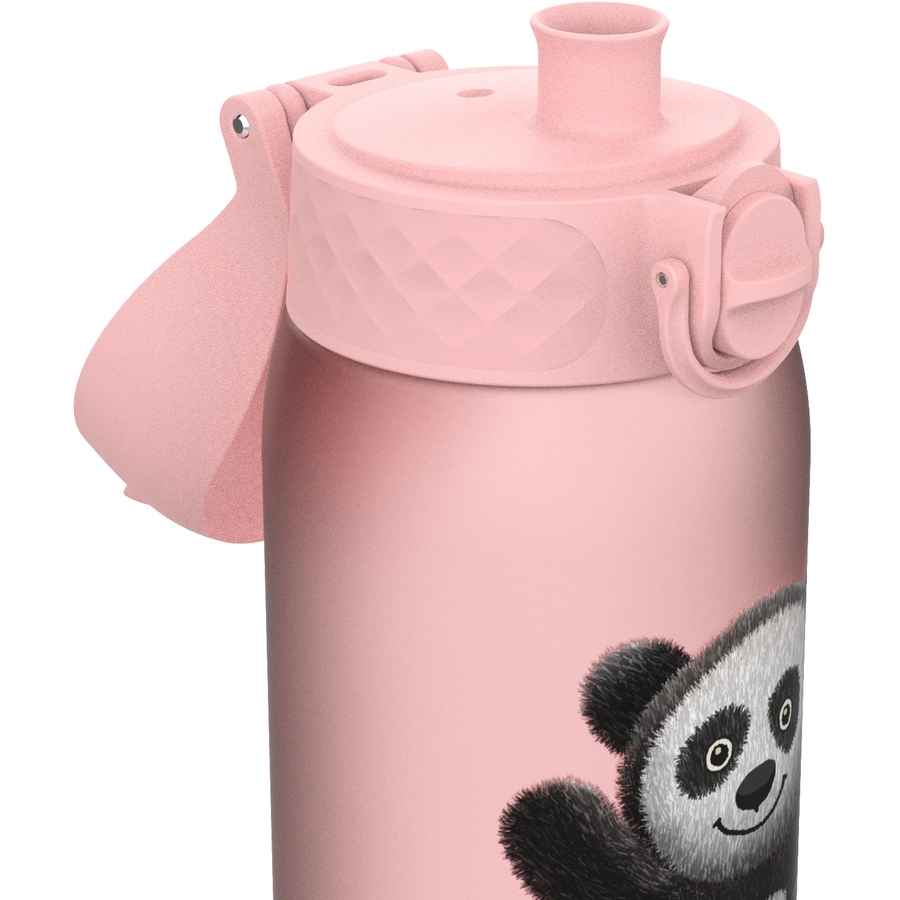 ion8 Kindertrinkflasche auslaufsicher 350 m Panda  rose