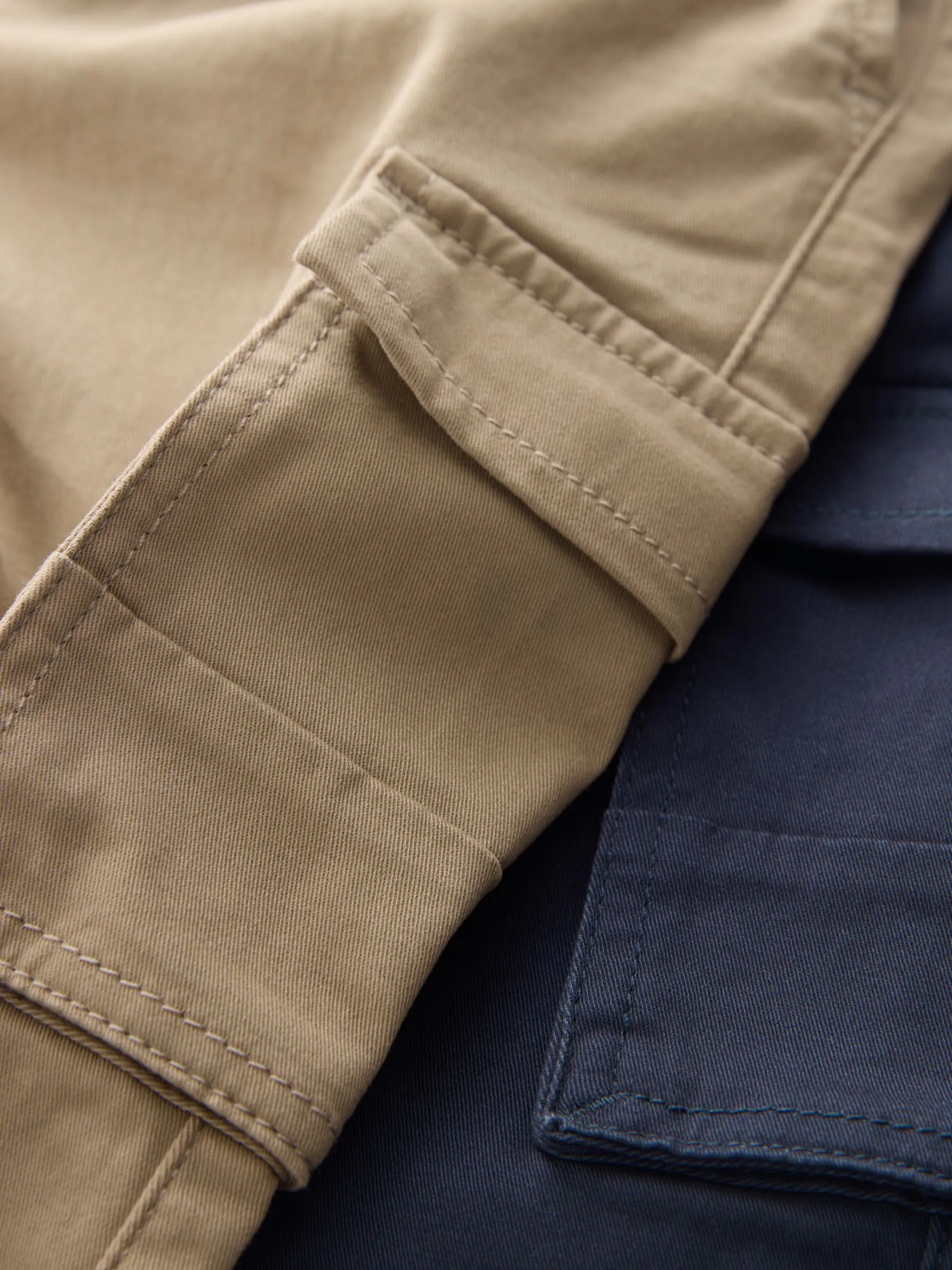 Bruin/marineblauw - Cargo Trousers 2 Pack (3mths-7yrs)