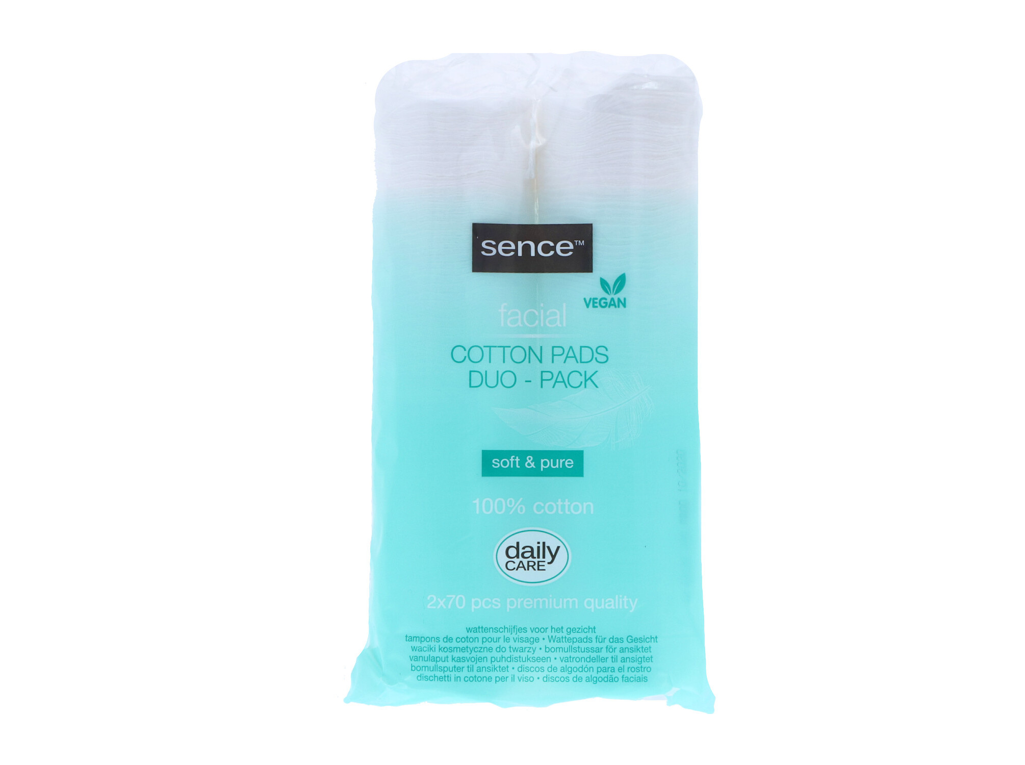 DISCOS DESMAQUILHANTES SENCE ALGODÃO SOFT&PURE 2X70UN