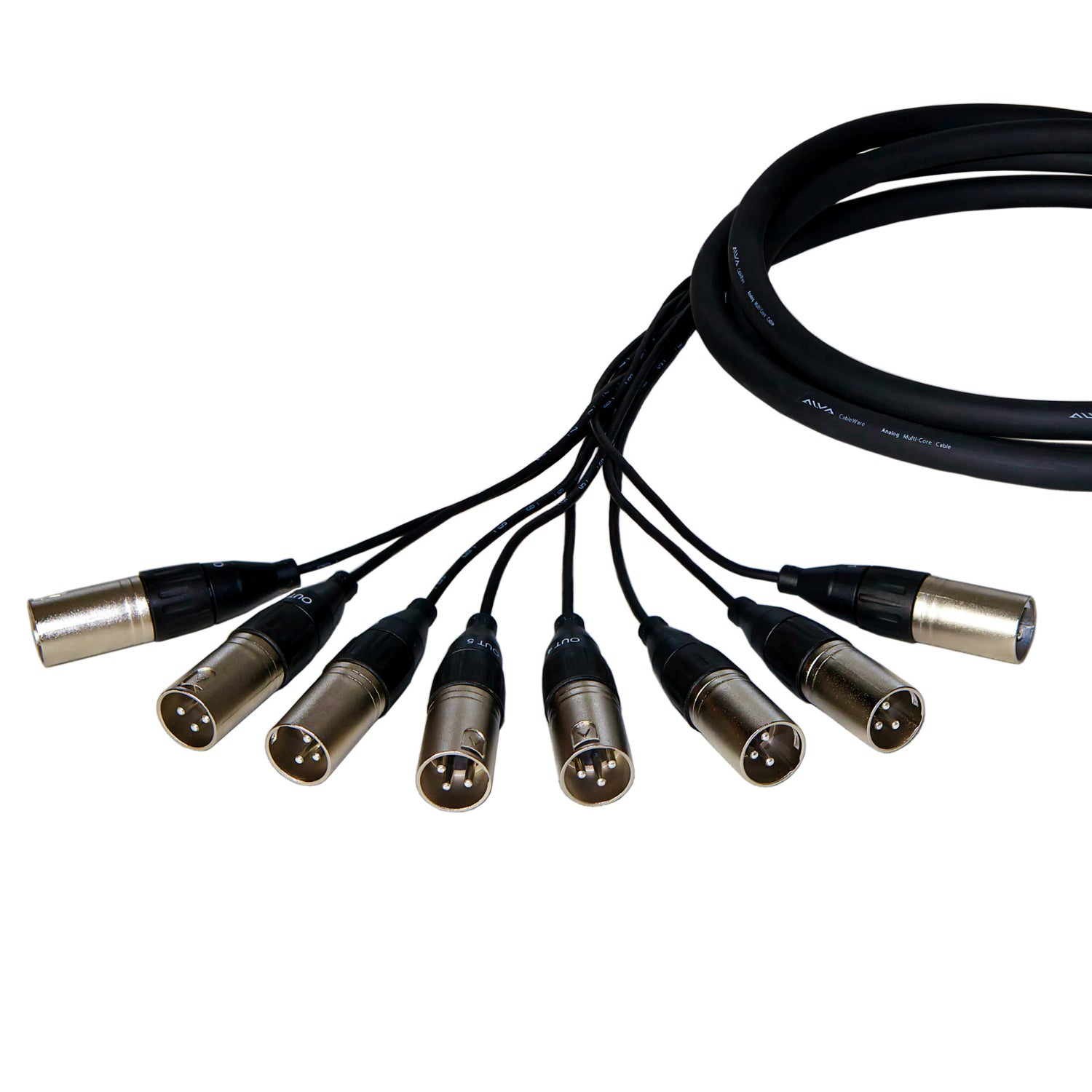 Alva AO25-8X10 Premium Analog Cable: D-sub25 -> 8x XLR-male 10m