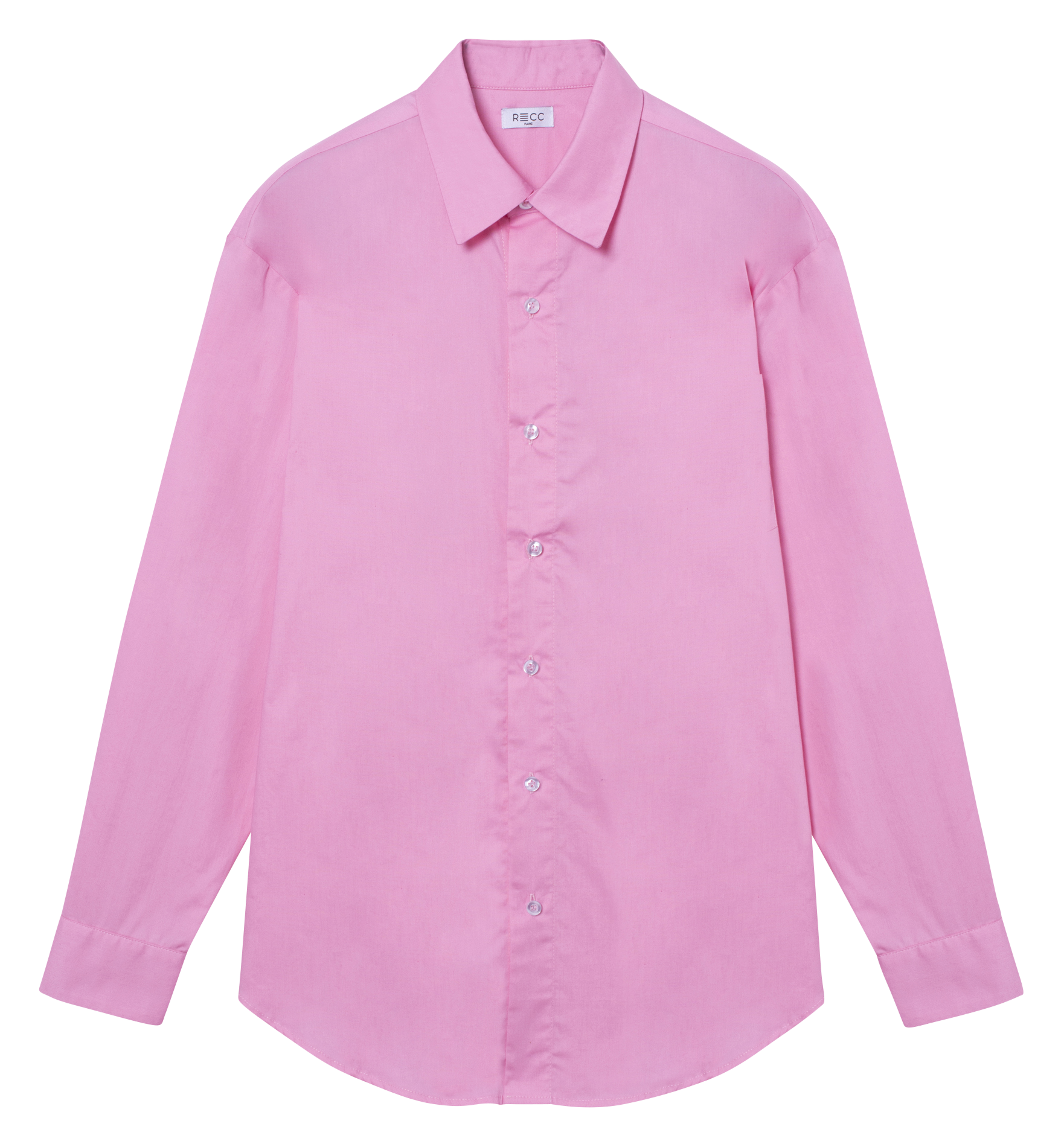 CHRISSY - Chemise col classique en coton | Rose