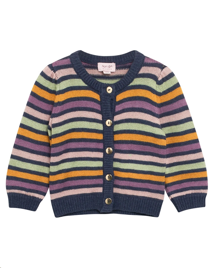 Strickjacke BABY FULL STRIPED mit Wolle in art multicolour