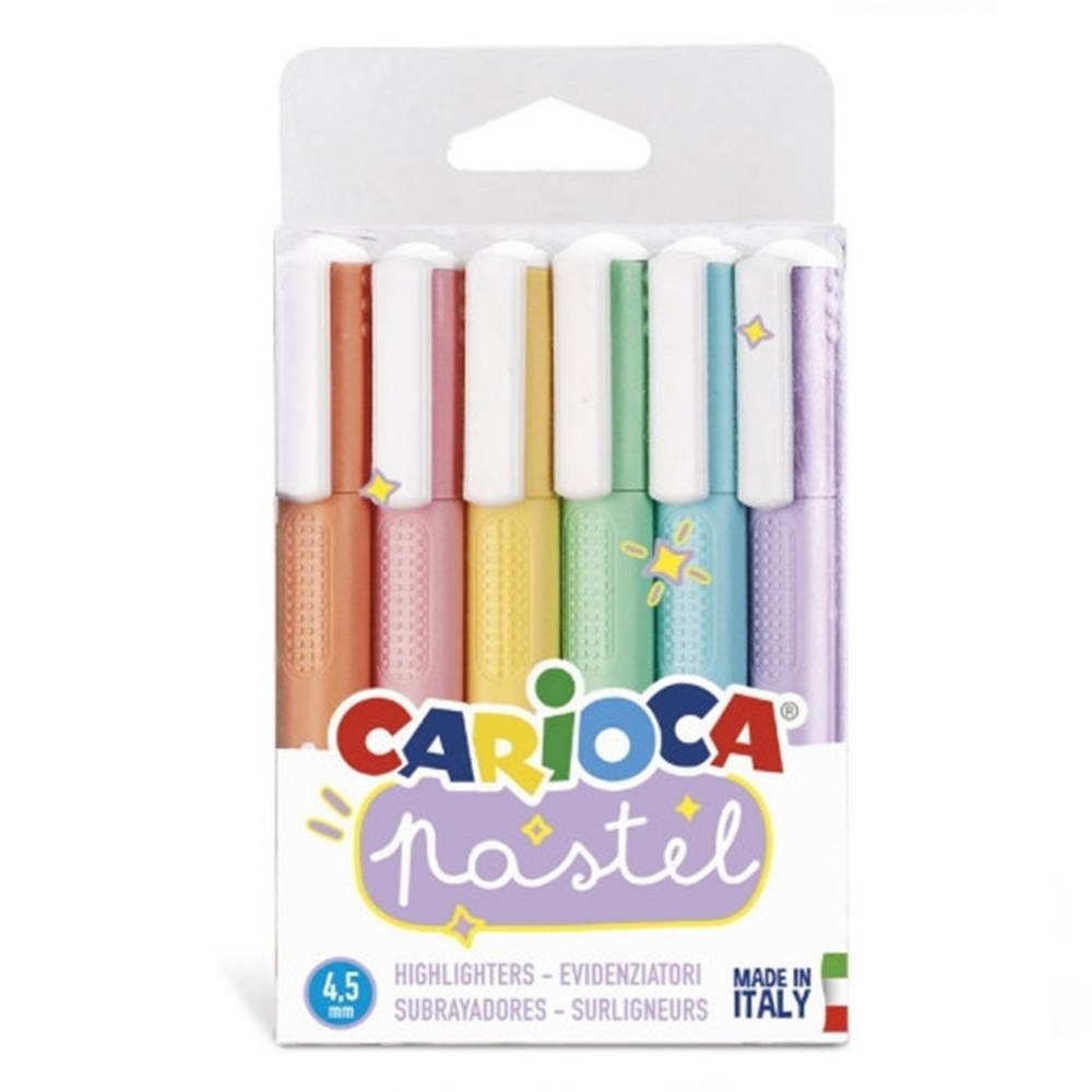 Carioca markers pastel set van 6