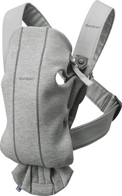 BabyBjörn Mini Bæresele 3D Jersey, Light Grey