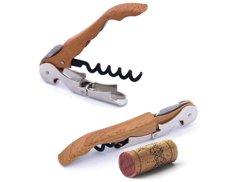 Pulltex Korkenzieher Wood Braun Zapfenzieher mit Holz Effekt