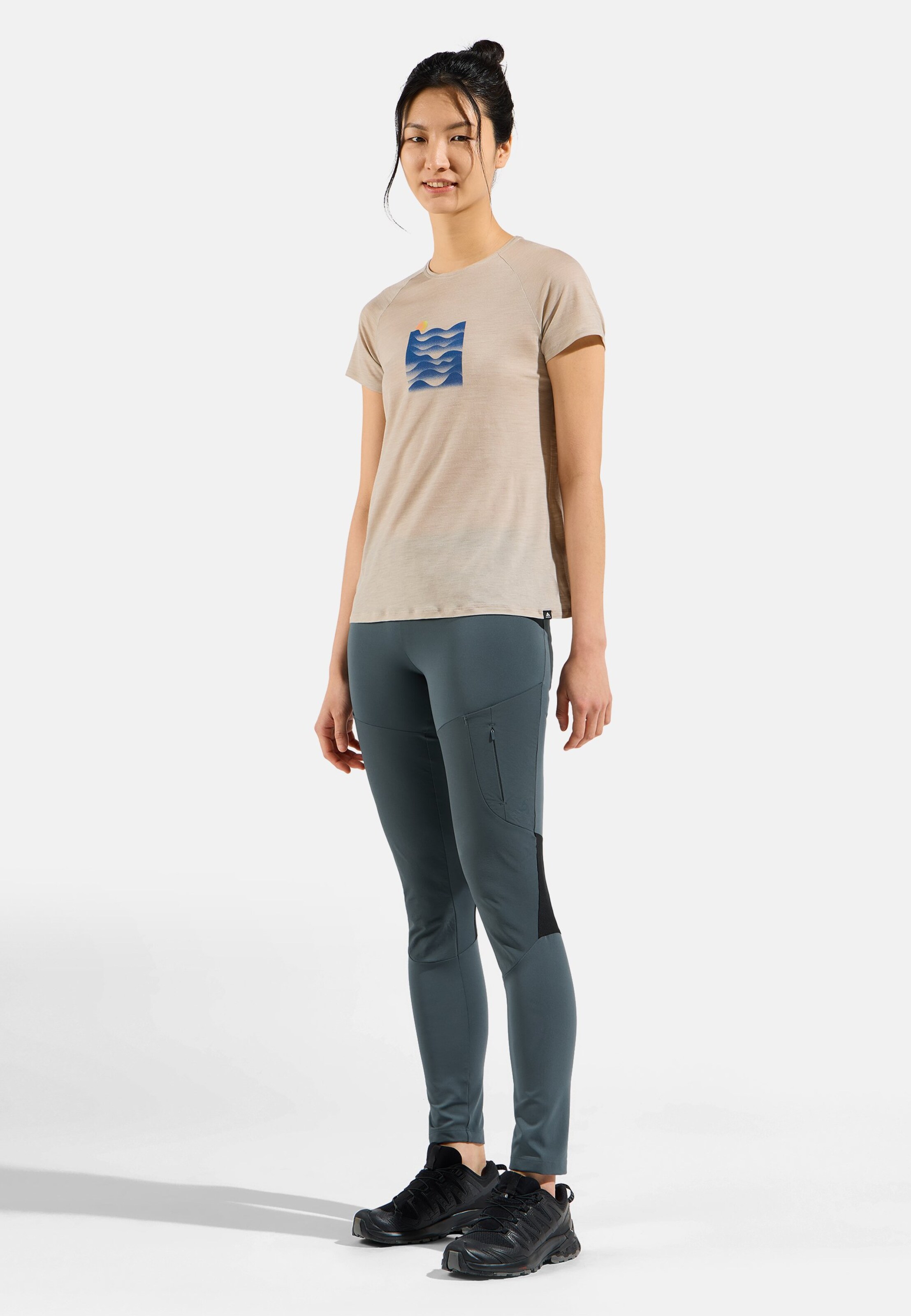 Ascent Tights in dark slate