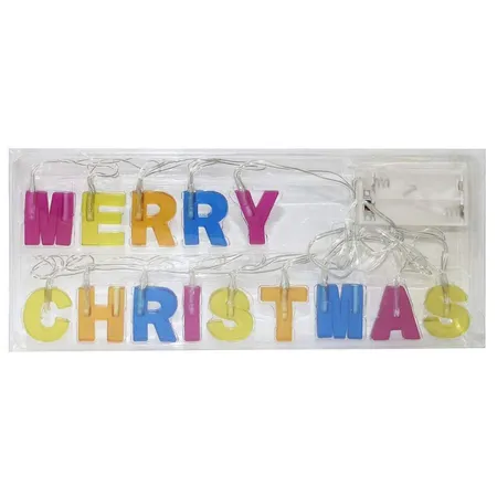 LED Lichterkette Merry Christmas