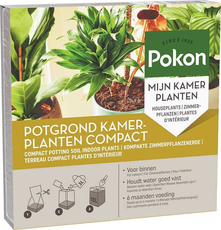 Pokon potgrond kamerplanten compact 10L