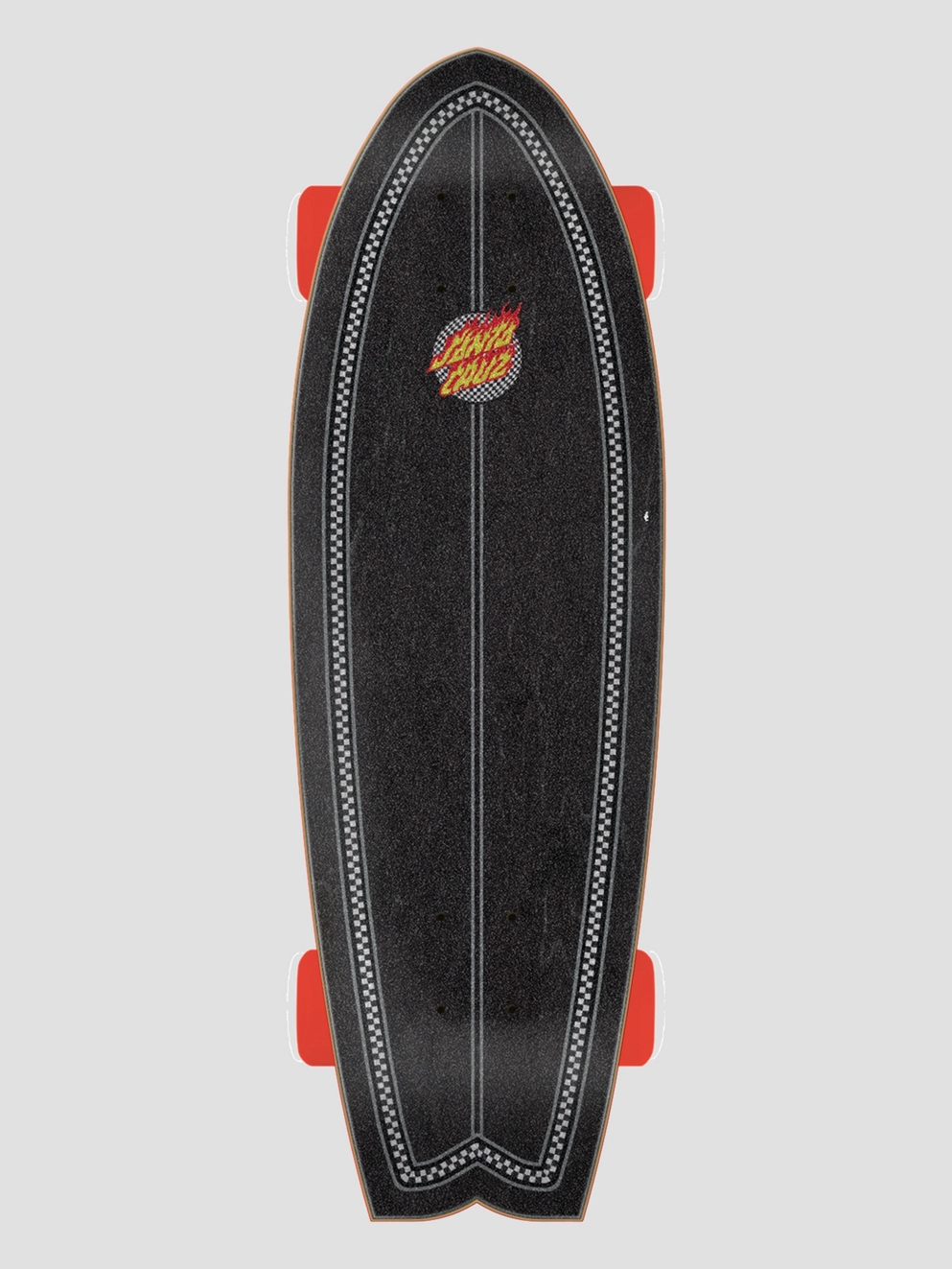 Santa Cruz Flame Dot Check Shark 8.8
