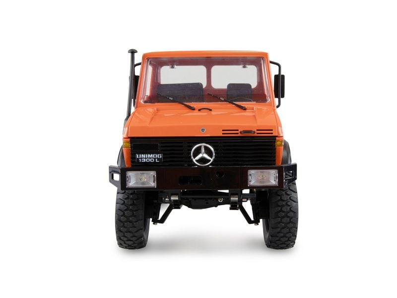 Amewi Mercedes-Benz Unimog Advanced 4WD Orange, RTR, 1:12 Originalgetreues Unimog RC-Modell mit 2-Gang Getriebe und Differentialsperren