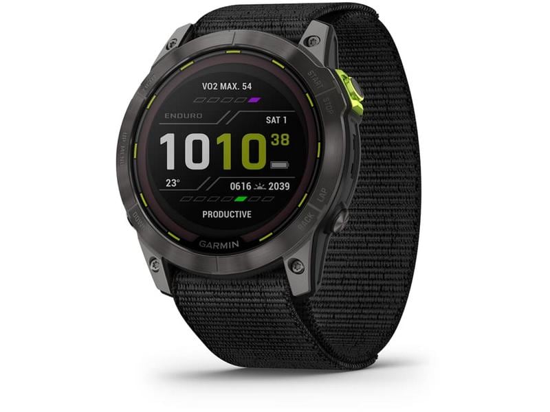GARMIN Sportuhr Enduro 2 Sapphire Black Solar Smartwatch