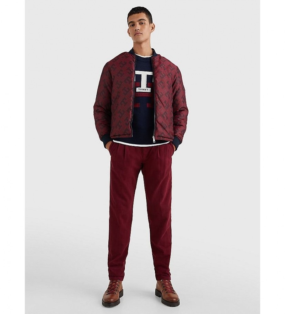Jaqueta bomber reversível bordô da Tommy Hilfiger