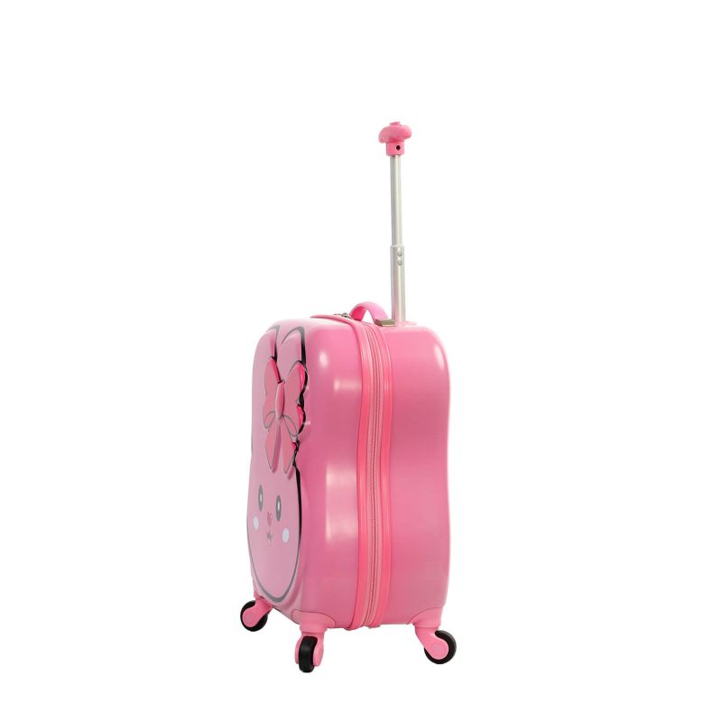 Valise cabine rigide Kid Lapin 48 cm Rose