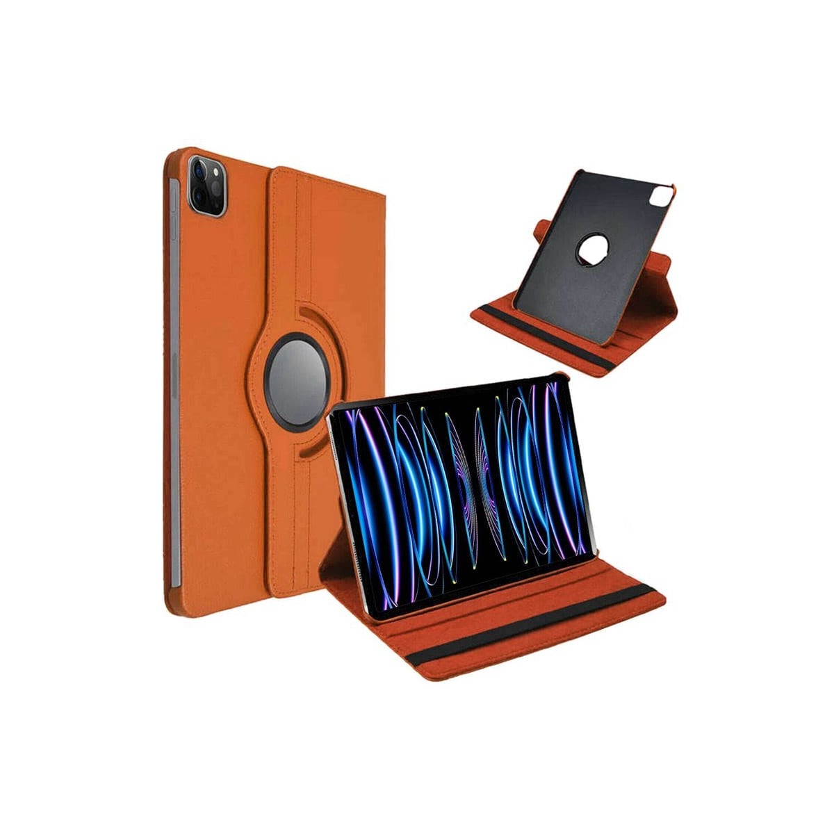 360° roterbar deksel Apple iPad Pro 12.9 (2022) - Oransje