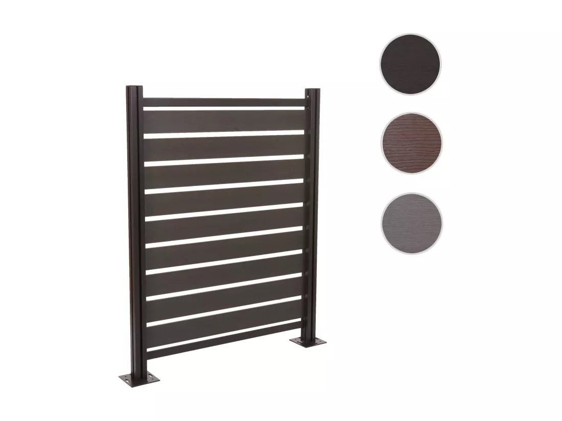 Clôture pour poubelles en aluminium MCW-K57, anthracite