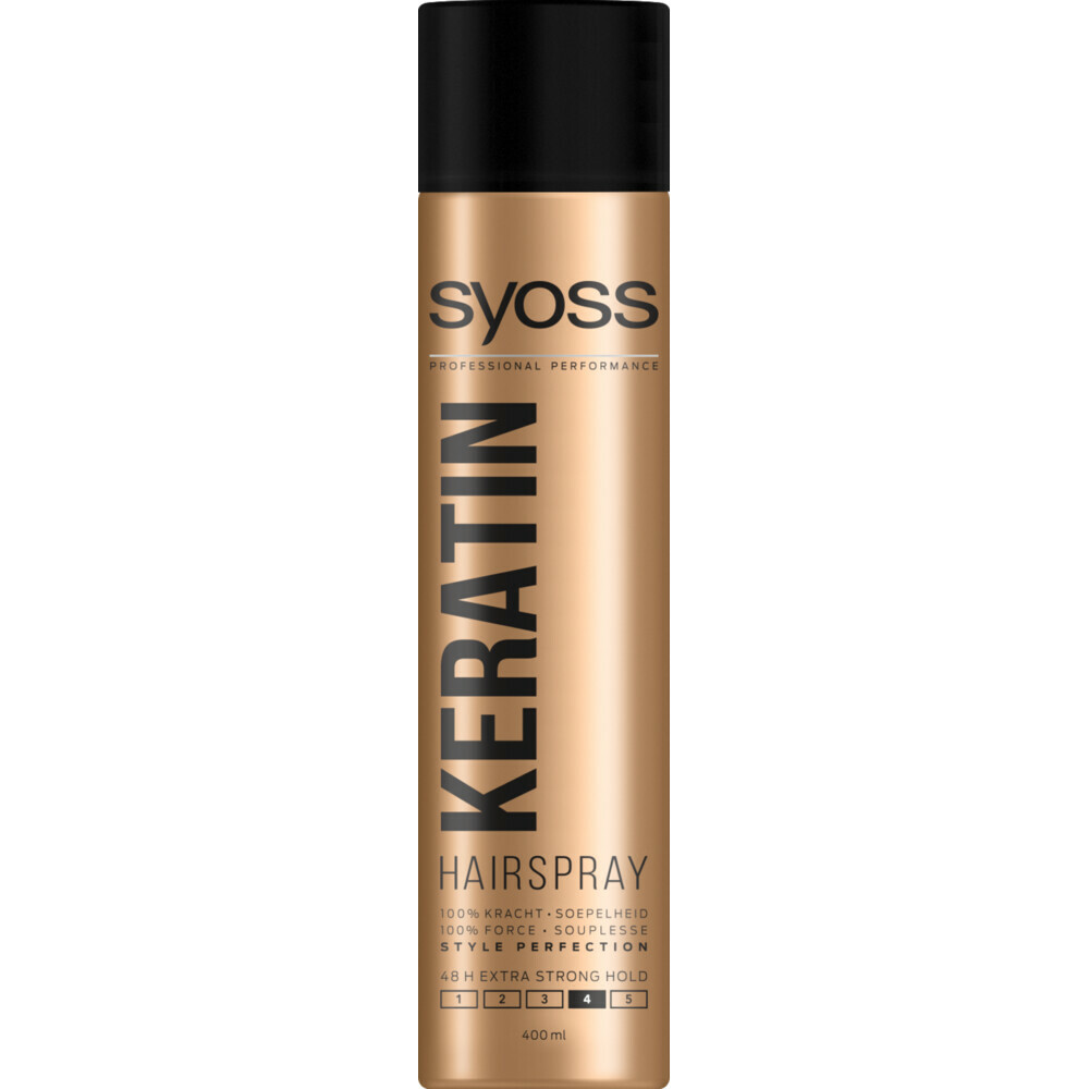Syoss Keratin Shampoo en Conditioner + MaxHold Haarspray Pakket