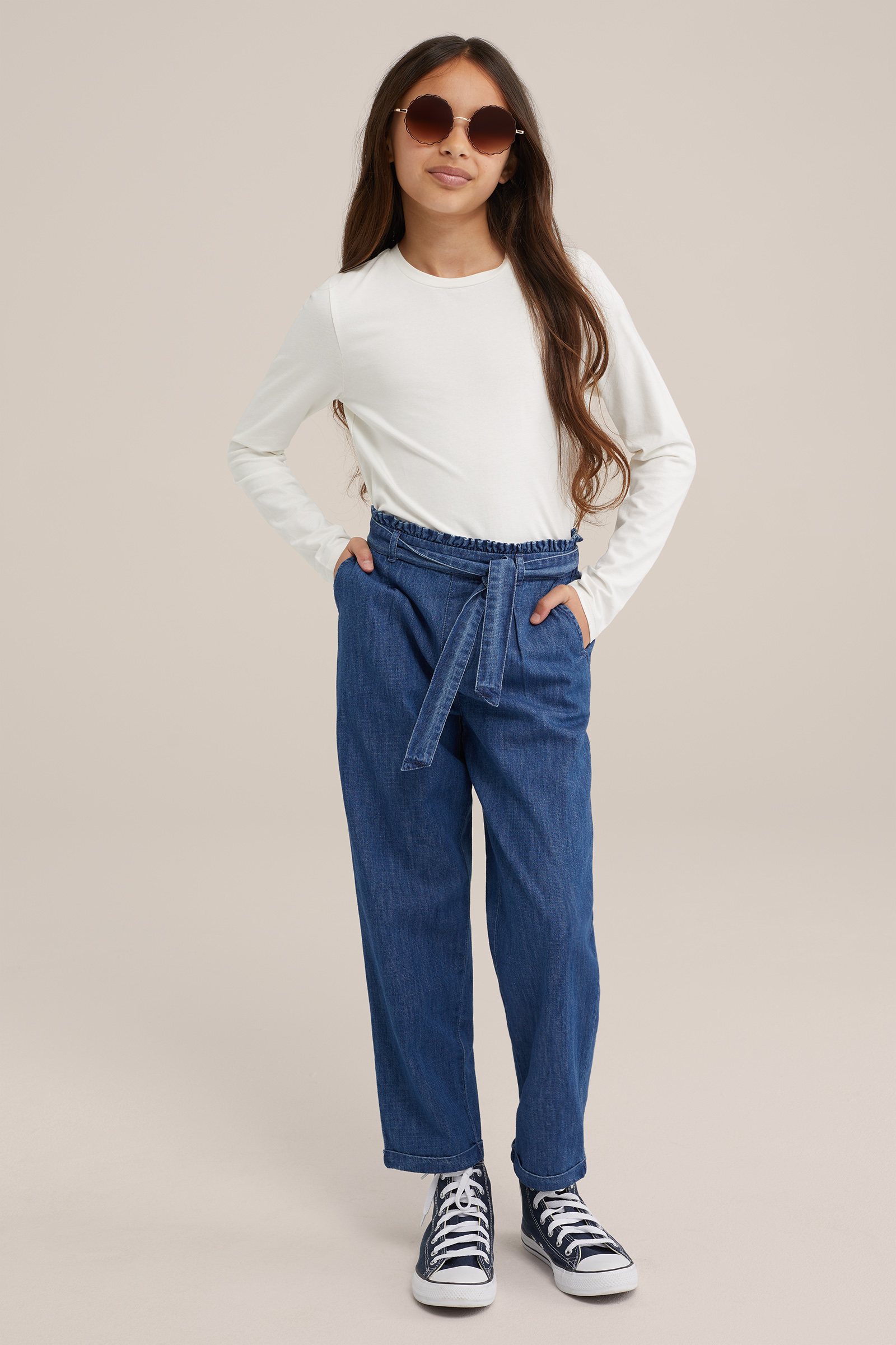 Meisjes T-shirt WE Fashion Wit