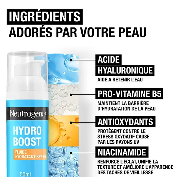 Neutrogena Hydro Boost Creme Facial Hidratante Fluido FPS 50 - 50ml