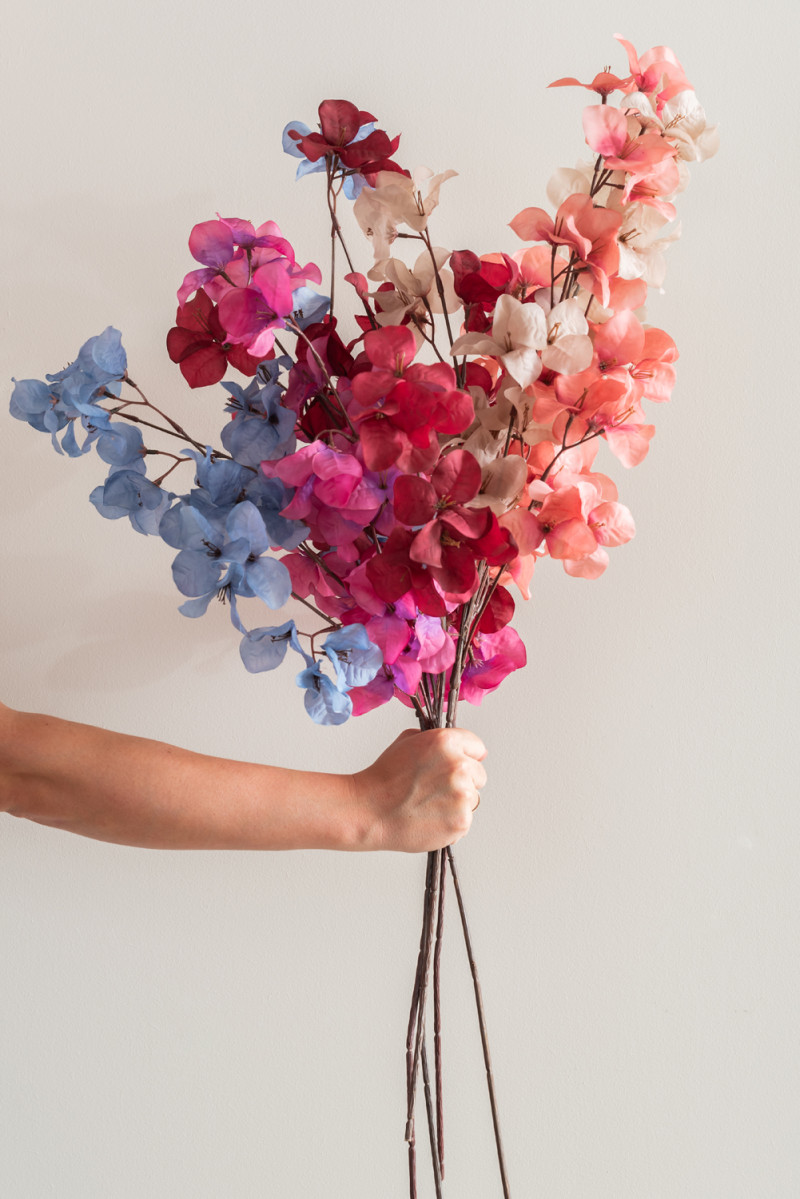 Artificial Plant Flower Stem PT3903BL Blue