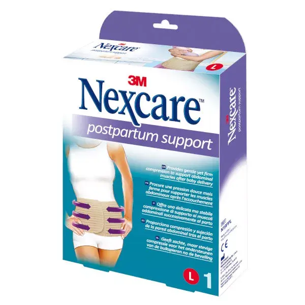 Cinta de suporte abdominal pós-parto Nexcare, tamanho G