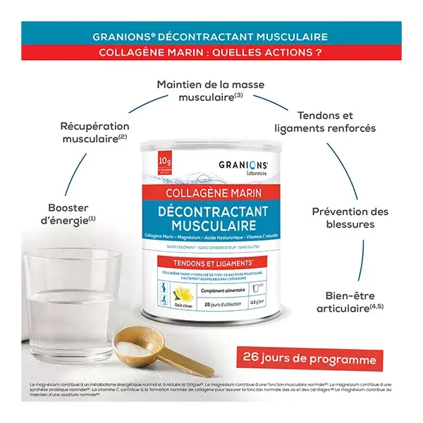 Granions Colágeno Marinho Relaxante Muscular 300g