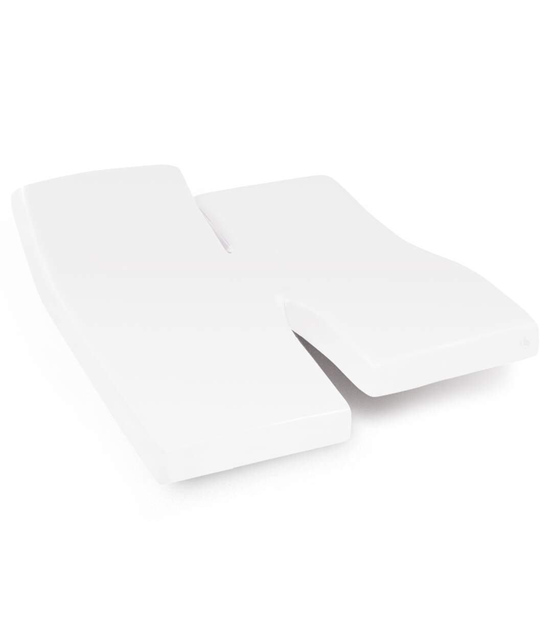 Protège matelas imperméable 2x90x200 cm lit articulé TPR bonnet 30cm ARNON molleton coton contrecol
