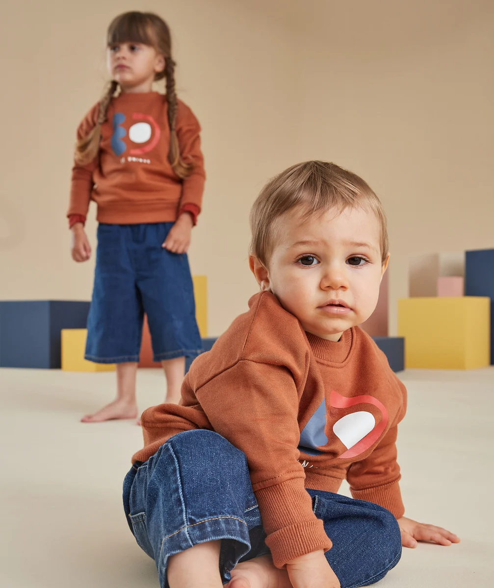 LE SWEAT ÉVOLUTIF TERRACOTTA EN COTON PIMA