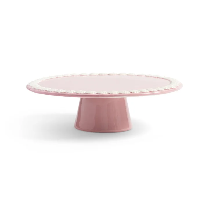 &klevering - Whip Tortenplatte, Ø 26 x 8 cm, pink