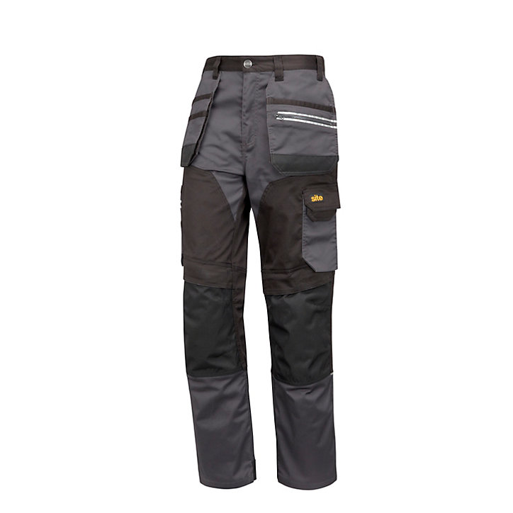 Pantalon de travail Site Kirksey Taille 42 gris / noir