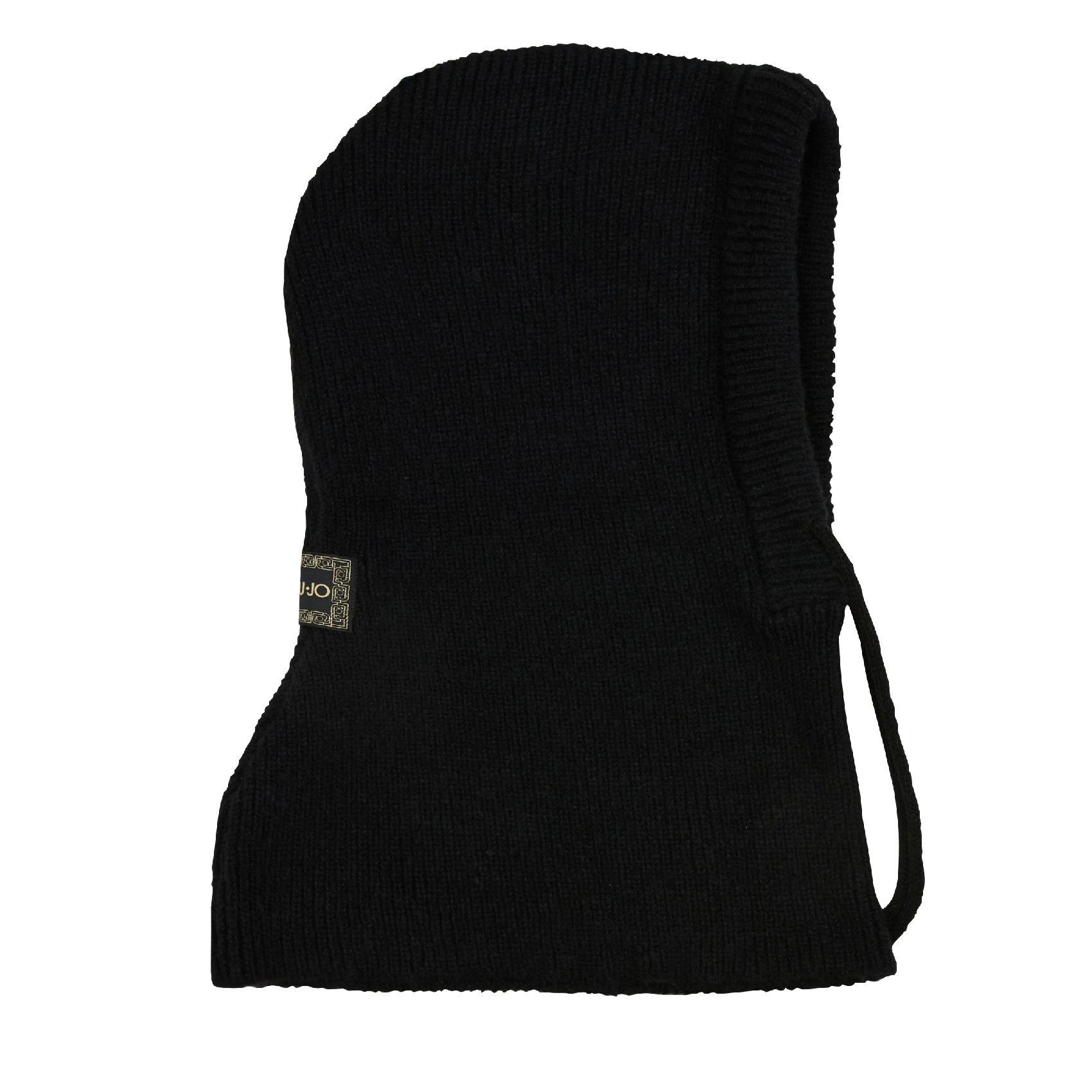 Cagoule en maile côtelée | Noir