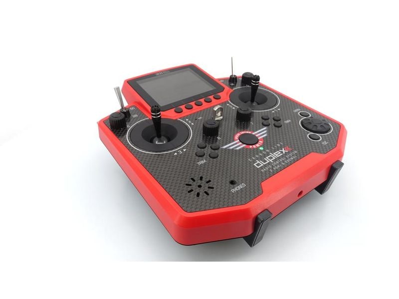 Jeti Fernsteuerung Duplex DS-12 Carbon Red 2023   R9 Empfän Handlicher Jeti Duplex 2.4 GHz Sender in «Special Edition 2023» Ausführung