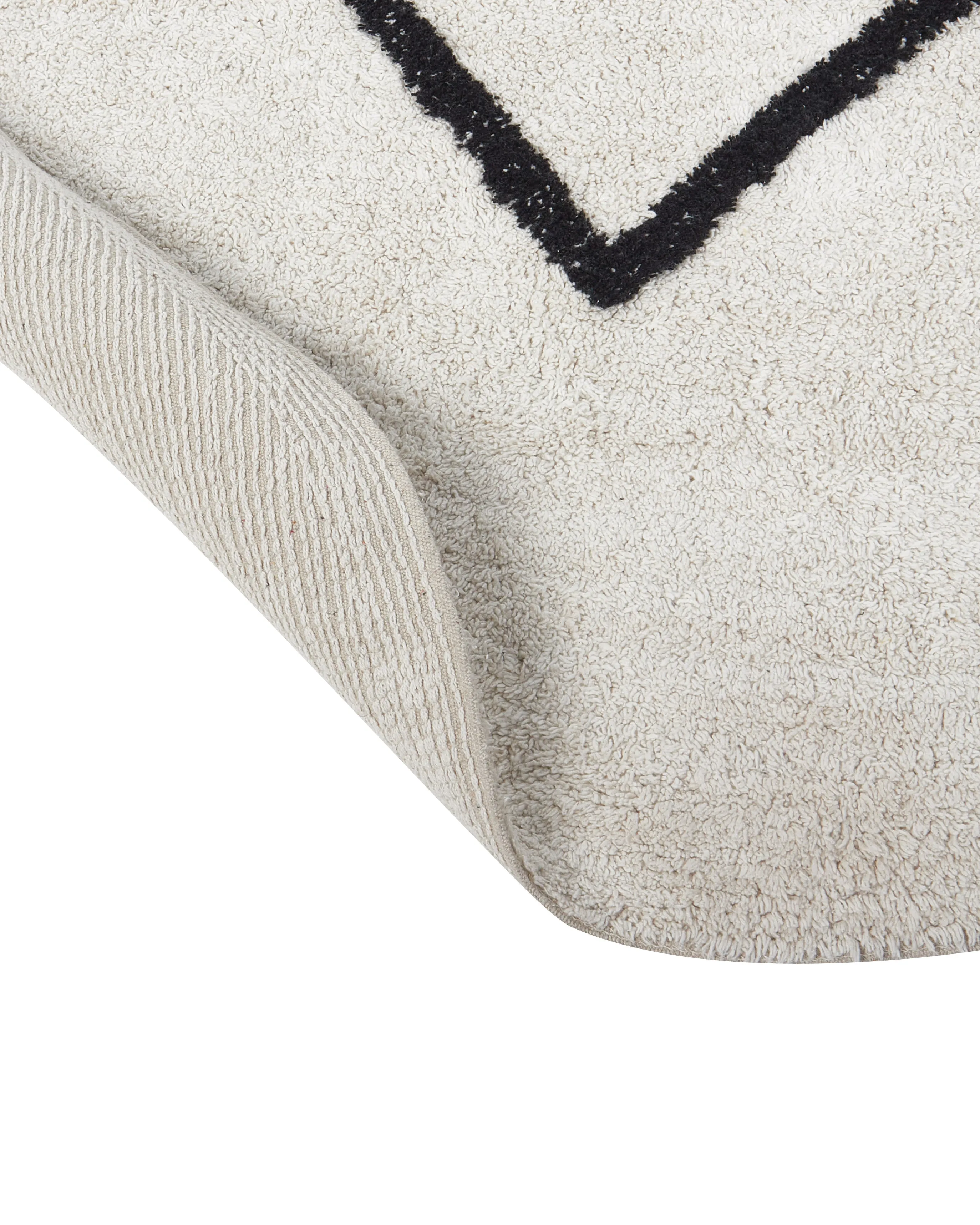 Kindervloerkleed HEART Beige ø 140 cm Katoen